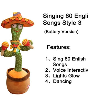 Dancing Cactus Plush Toy - Lusy Store LLC