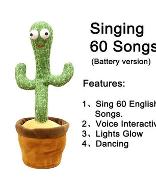 Dancing Cactus Plush Toy - Lusy Store LLC