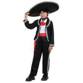 Day of the Dead Skeleton Costume for Halloween, Mexican Ethnic Outfit Mexican Boys Without Hat