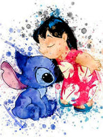 Diamond Painting Kits - Lilo & Stitch DIY Mosaic Wall Decor Full Round Embroidery Cross Stitch 21 Full Round 30x40cm