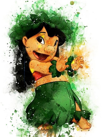 Diamond Painting Kits - Lilo & Stitch DIY Mosaic Wall Decor Full Round Embroidery Cross Stitch 5 Full Round 30x40cm