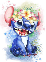 Diamond Painting Kits - Lilo & Stitch DIY Mosaic Wall Decor Full Round Embroidery Cross Stitch 9 Full Round 30x40cm