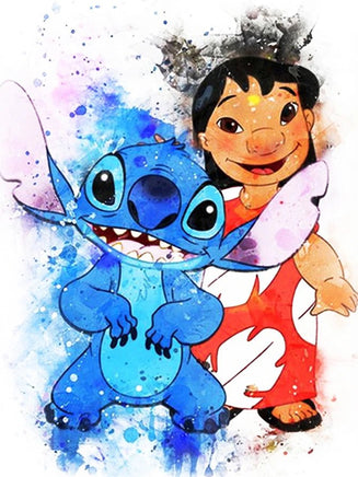 Diamond Painting Kits - Lilo & Stitch DIY Mosaic Wall Decor Full Round Embroidery Cross Stitch 7 Full Round 30x40cm