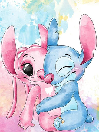 DIY 5D Diamond Embroidery Kit - Lilo And Stitch Cartoon PaintingFull Drill Round Mosaic 7 Full Round 30x40cm