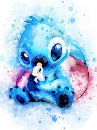 DIY 5D Diamond Embroidery Kit - Lilo And Stitch Cartoon PaintingFull Drill Round Mosaic 4 Full Round 30x40cm