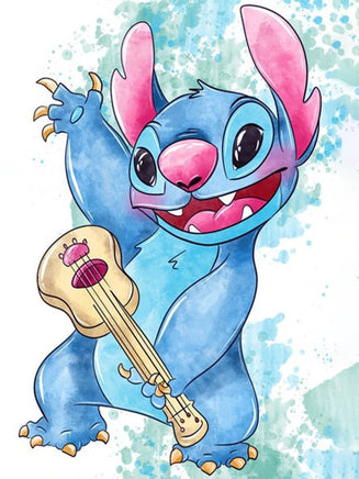 DIY 5D Diamond Embroidery Kit - Lilo And Stitch Cartoon PaintingFull Drill Round Mosaic 1 Full Round 30x40cm