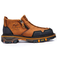 Dr. Martens Halloween Skull Print Men's Boots Orange Brown
