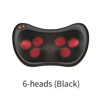 Electric Massage Pillow Black-6 Head