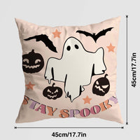 Enhance your Halloween decor with this adorable Pumpkin Castle Pillow Cover J001 Without Pillow Core 45x45cm