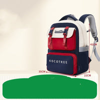 Ergonomic Children's Schoolbag with Spine Protection for Burden Reduction Scholar Blue L