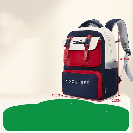 Ergonomic Children's Schoolbag with Spine Protection for Burden Reduction Scholar Blue L