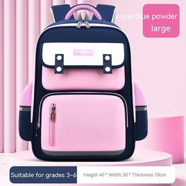 Ergonomic Schoolbag for Primary School Students for Spine Protection Sapphire Blue Pink Large
