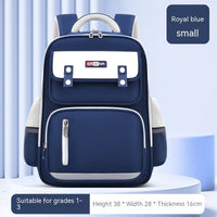 Ergonomic Schoolbag for Primary School Students for Spine Protection Navy Blue Small Small Size