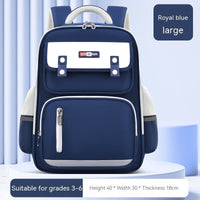 Ergonomic Schoolbag for Primary School Students for Spine Protection Sapphire Blue Large Size