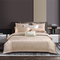 European High-end Cotton Tribute Silk Jacquard Four-piece Set Ailinyu