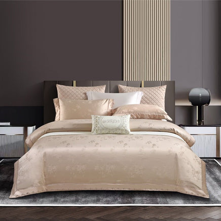 European High-end Cotton Tribute Silk Jacquard Four-piece Set Ailinyu