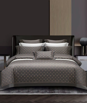 European High - end Cotton Tribute Silk Jacquard Four - piece Set - Lusy Store LLC
