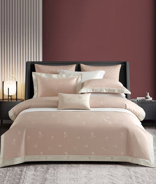 European High - end Cotton Tribute Silk Jacquard Four - piece Set - Lusy Store LLC