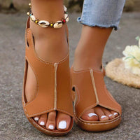 New Summer Wedges Sandals With Elastic Band Design Casual Fish Mouth Shoes For Women Dark Brown