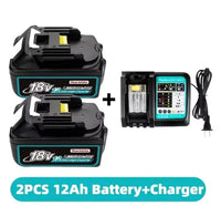 Original Li-Ion Battery – 18V, Available in 6.0Ah, 8.0Ah, 12.0Ah DC18RC Charger 12Ahx2-chargerx1