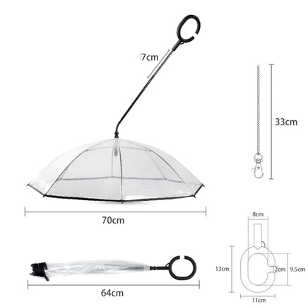 Lusy Store LLC Transparent Pet Umbrella Pets