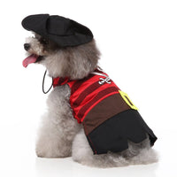 Festive Pet Dog Dress-up Outfit for Halloween and Christmas SDZ135 Striped Pirate
