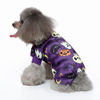 Festive Pet Dog Dress-up Outfit for Halloween and Christmas SDZ142 Purple Skull