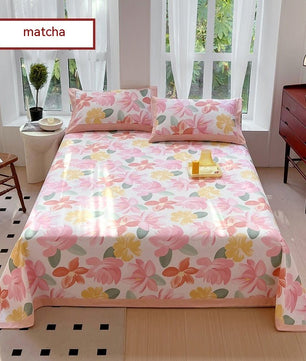 Floral Cotton Quilt Cover Set with Pillowcases - Lusy Store LLC