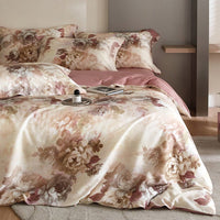 Flower Tencel Digital Printed Bedding Set - Four-Piece Set Audrey
