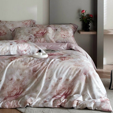 Flower Tencel Digital Printed Bedding Set - Four-Piece Set Lina