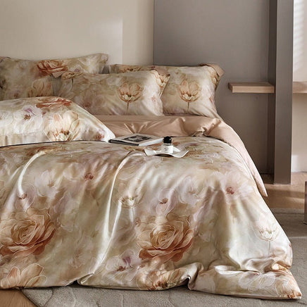 Flower Tencel Digital Printed Bedding Set - Four-Piece Set Rebecca