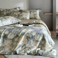 Flower Tencel Digital Printed Bedding Set - Four-Piece Set Clear Dyeing