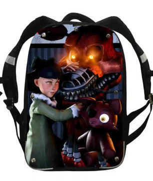 FNaF Backpack Freddy Chica Foxy Boys Girls Teenager School Bags - Lusy Store LLC