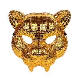 Golden Leopard Tiger Halloween Mask for Bar Parties and Movie Performances Leopard Mask