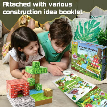 Lusy Store LLC DIY Magnetic Building Blocks Set for Kids, Ages 3+ Toys
