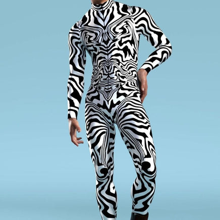 Halloween 3D Digital Printing One-piece Play Costume VV038