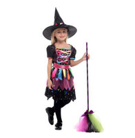 Halloween Costume Ball Outfit for Children Color Witch