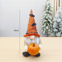 Halloween Fabric Doll Ornaments - Spooky Decorations for a Hauntingly Fun Halloween Experience 2250B Orange Cap