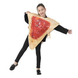 Halloween Food-themed Performance Wear Made from Synthetic Sponge Pizza Jumpsuit Average Size