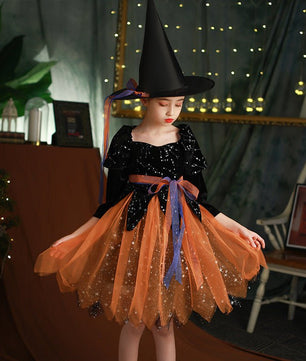 Halloween Kids Dress - Girls' Costume for Spooky Fun - Lusy Store LLC