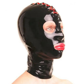 Halloween Latex Mask - Unisex Rubber Costume Accessory Black