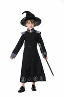 Halloween Witch, Wizard, and Vampire Devil Masquerade Party Costume for Annual Meeting Performance Boy's Skirt Hat