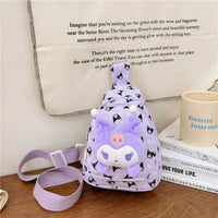 Hello Kitty Backpack Cinnamoroll Crossbody Bag Kawaii Kuromi My Melody Plush Gift - Lusy Store LLC