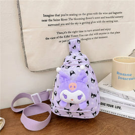Hello Kitty Backpack Cinnamoroll Crossbody Bag Kawaii Kuromi My Melody Plush Gift - Lusy Store LLC