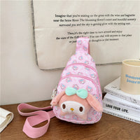Hello Kitty Backpack Cinnamoroll Crossbody Bag Kawaii Kuromi My Melody Plush Gift - Lusy Store LLC