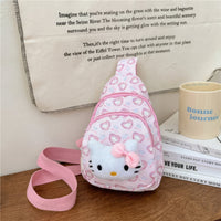Hello Kitty Backpack Cinnamoroll Crossbody Bag Kawaii Kuromi My Melody Plush Gift - Lusy Store LLC