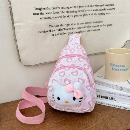 Hello Kitty Backpack Cinnamoroll Crossbody Bag Kawaii Kuromi My Melody Plush Gift - Lusy Store LLC