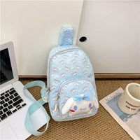 Hello Kitty Backpack Cinnamoroll Crossbody Bag Kawaii Kuromi My Melody Plush Gift - Lusy Store LLC