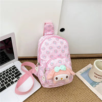 Hello Kitty Backpack Cinnamoroll Crossbody Bag Kawaii Kuromi My Melody Plush Gift - Lusy Store LLC
