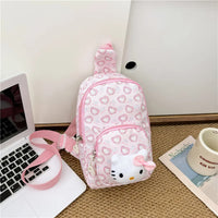 Hello Kitty Backpack Cinnamoroll Crossbody Bag Kawaii Kuromi My Melody Plush Gift - Lusy Store LLC